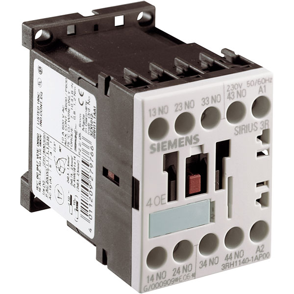 کنتاکتور زیمنس آلمان با بوبین 220 ولت  3RH1140- 1APoo