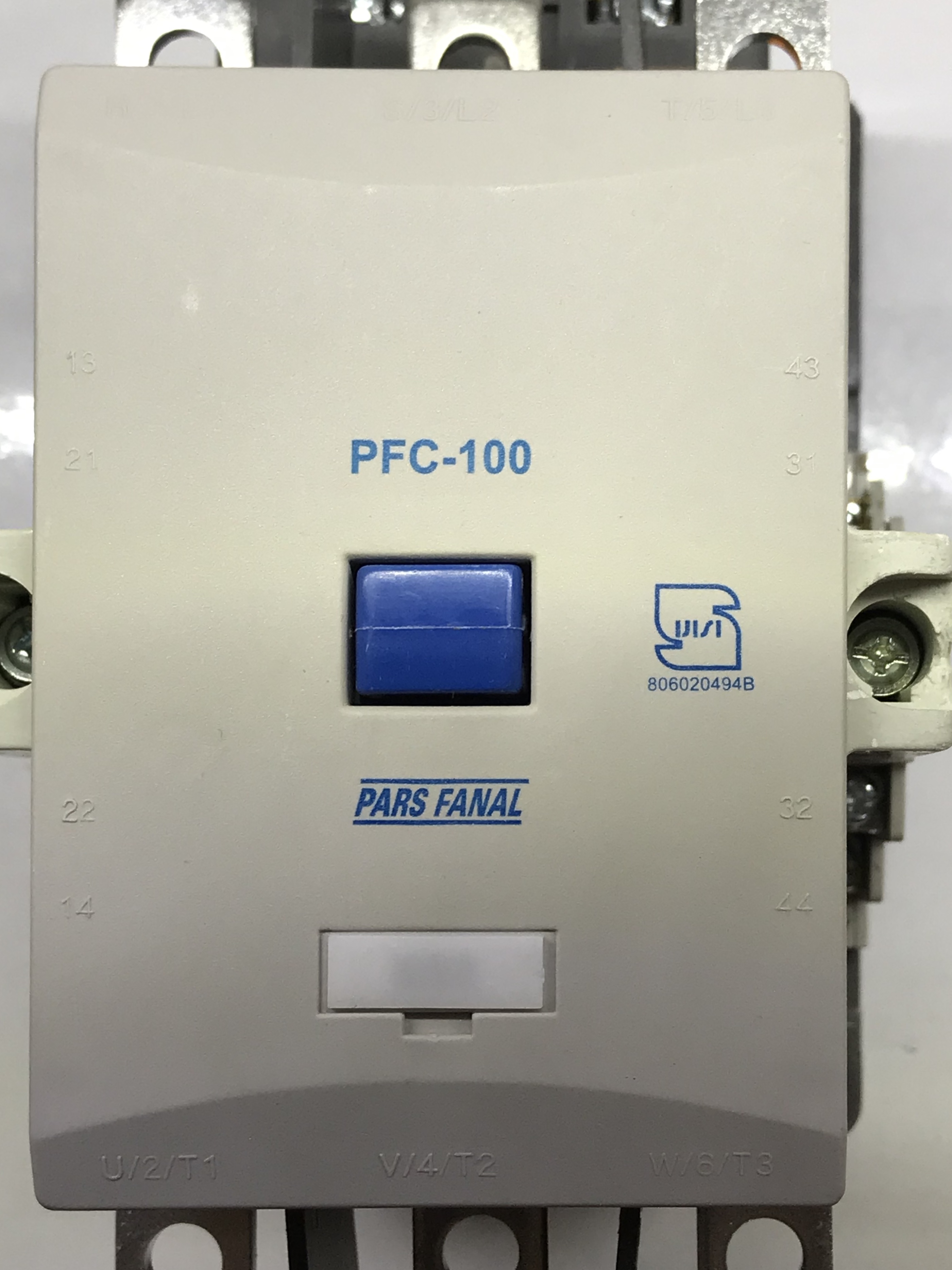 کنتاکتور پارس فانال 220A آمپری  سه فاز  بوبین ۲۲۰V/AC ولت  (PFC-220A )