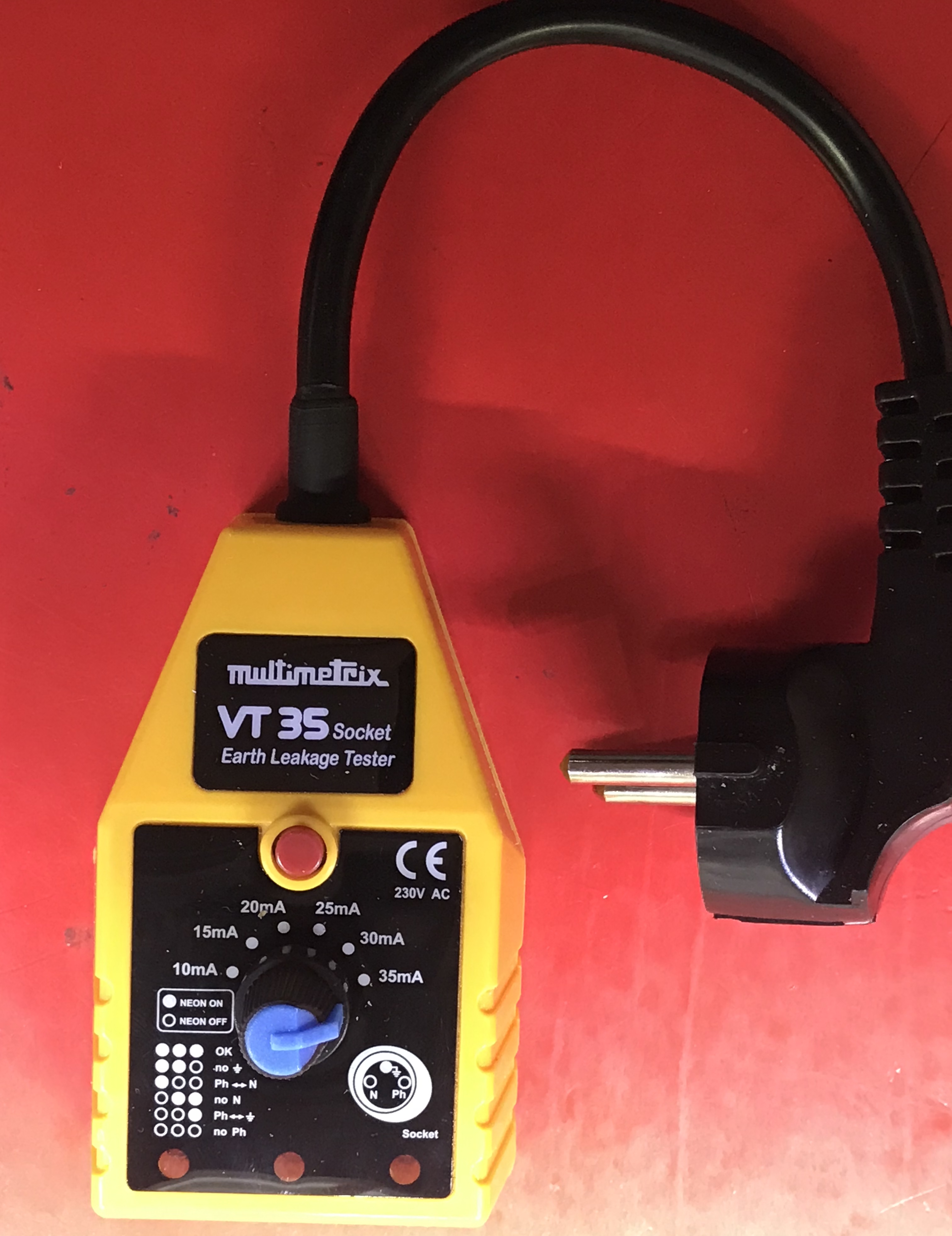 تستر کلید نشتی جریان VT 35 Mulimetrix