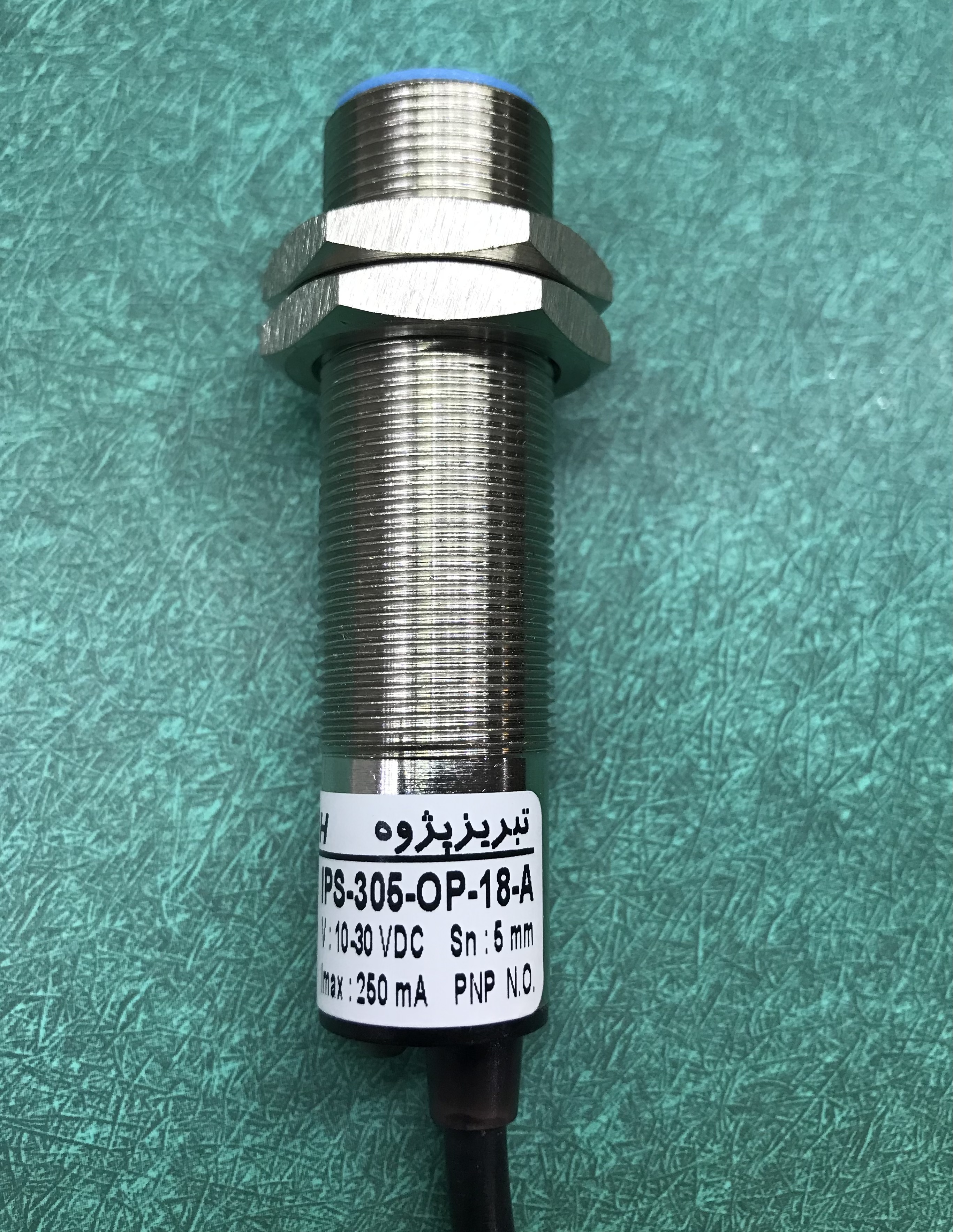 سنسور القایی ( Proximity Switch)با مشخصات فنی  IPS-305-OP-18-A با تغذیه DC قطر 18