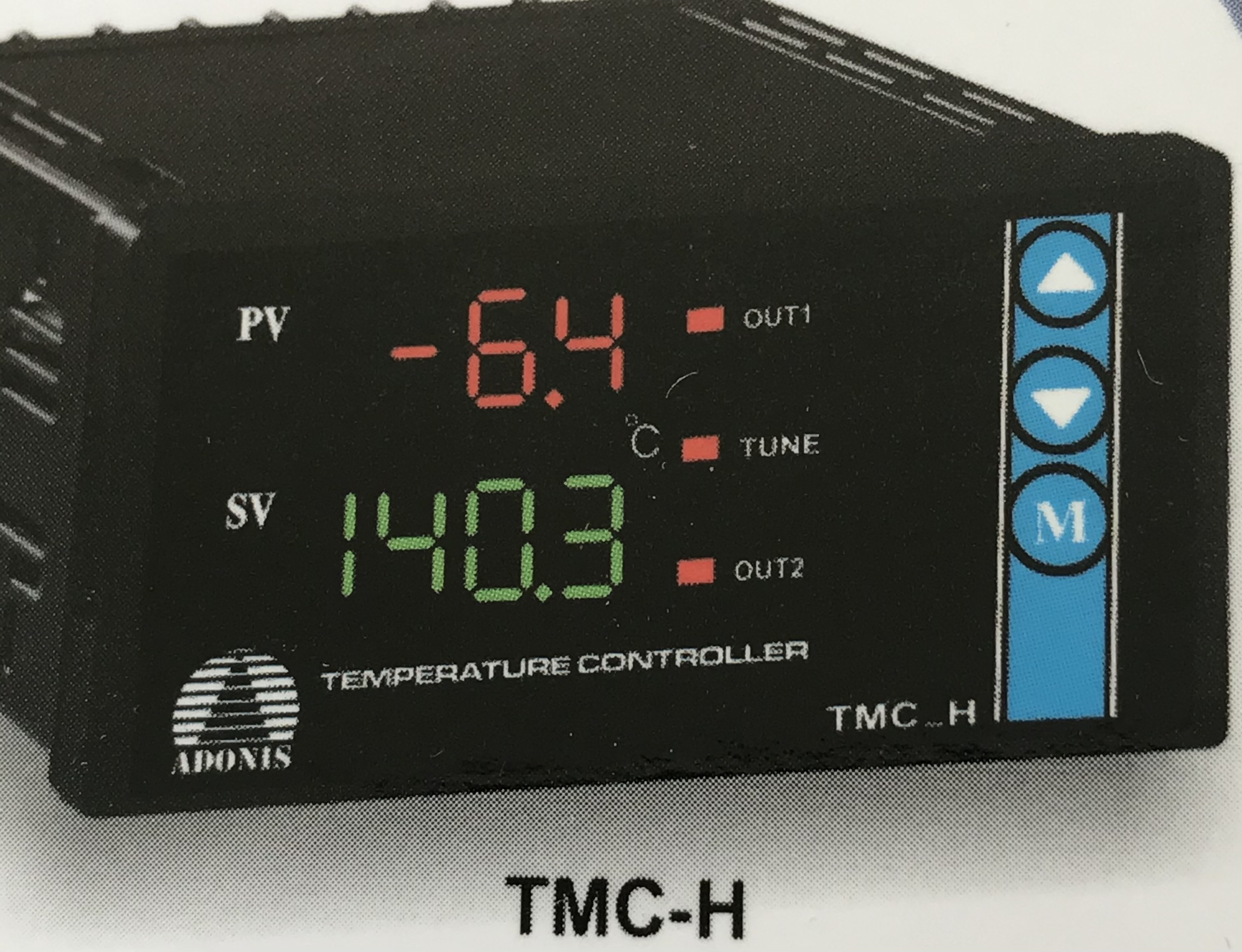 ترموستات دو نمایشگر دیجیتال آدنیس (ADONIS ELECTRONC ) مولتی رنج و مولتی سنسور سریال TMBHسایز 48*96