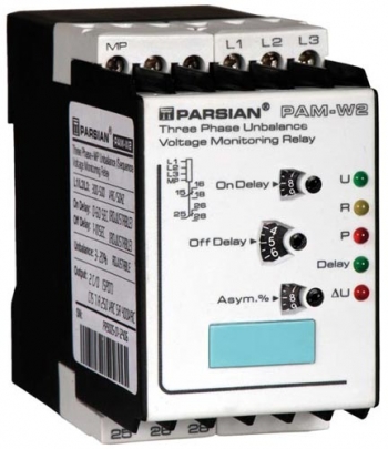 سوپر کنترل فاز پارسیان کنترل   سه فاز + نول  N+3P از نوع شش LED مدل PAM-W