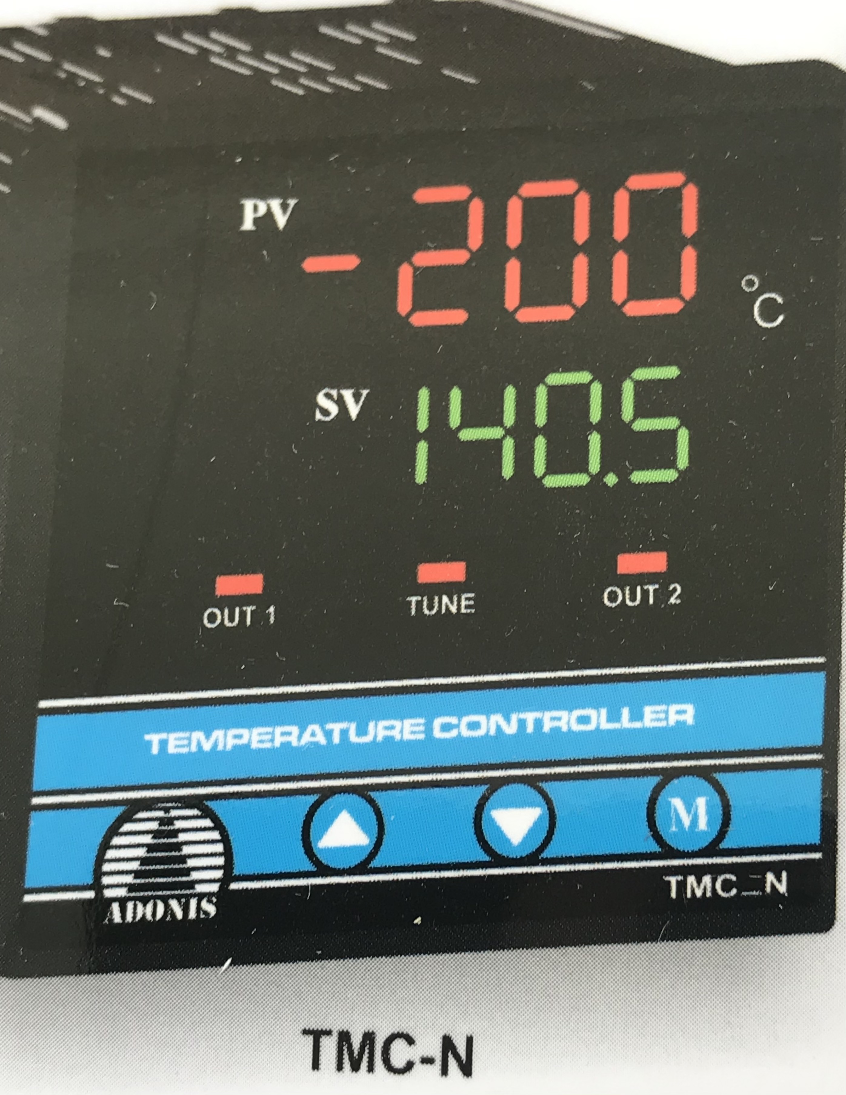 ترموستات دو نمایشگر دیجیتال آدنیس (ADONIS ELECTRONC ) مولتی رنج و مولتی سنسور سریال TMBVسایز 96*48